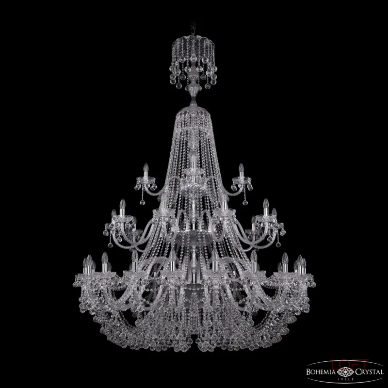 Подвесная люстра Bohemia Ivele Crystal 1409 1409/20+10+5/530/XL-203/3d Ni