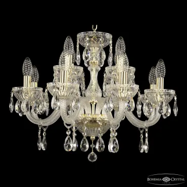 Люстра Bohemia Ivele Crystal 5417 5417/8+4/195 G Clear/M-1G