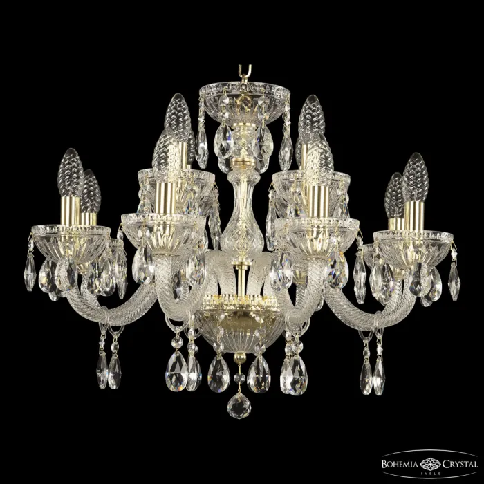 Люстра Bohemia Ivele Crystal 5417 5417/8+4/195 G Clear/M-1G от ImperiumLoft