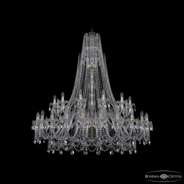 Подвесная люстра Bohemia Ivele Crystal 1411 1411/24+12/530/XL-152 G