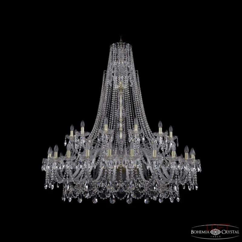 Подвесная люстра Bohemia Ivele Crystal 1411 1411/24+12/530/XL-152 G Подвесная люстра Bohemia Ivele Crystal 1411 1411/24+12/530/XL-152 G