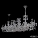 Подвесная люстра Bohemia Ivele Crystal 1453 1453/18/195/1500 Ni