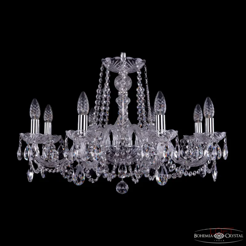 Подвесная люстра Bohemia Ivele Crystal 1402 1402/8/240 Ni