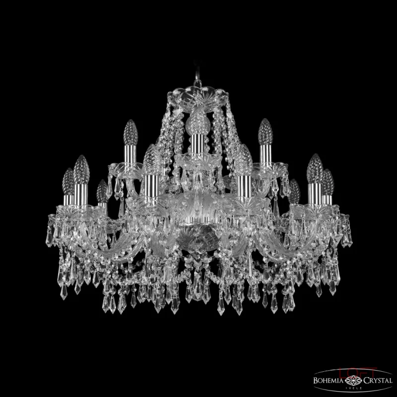 Подвесная люстра Bohemia Ivele Crystal 1403 1403/10+5/240 Ni Подвесная люстра Bohemia Ivele Crystal 1403 1403/10+5/240 Ni