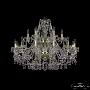Подвесная люстра Bohemia Ivele Crystal 1410 1410/10+5/300/2d G V7010