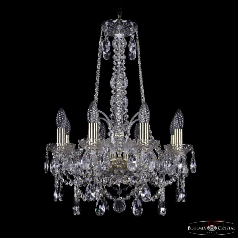 Подвесная люстра Bohemia Ivele Crystal 1411 1411/8/141/h-62 G