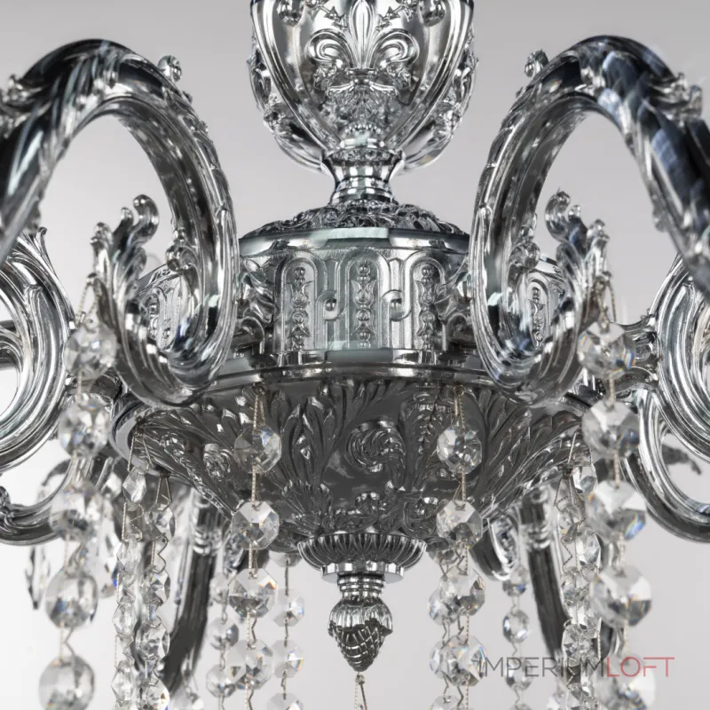 Подвесная люстра Bohemia Ivele Crystal AL7901 AL79101/8/250 B Ni Подвесная люстра Bohemia Ivele Crystal AL7901 AL79101/8/250 B Ni