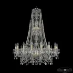 Подвесная люстра Bohemia Ivele Crystal 1411 1411/16/300/XL-108 G
