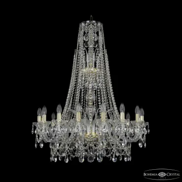 Подвесная люстра Bohemia Ivele Crystal 1411 1411/16/300/XL-108 G Подвесная люстра Bohemia Ivele Crystal 1411 1411/16/300/XL-108 G