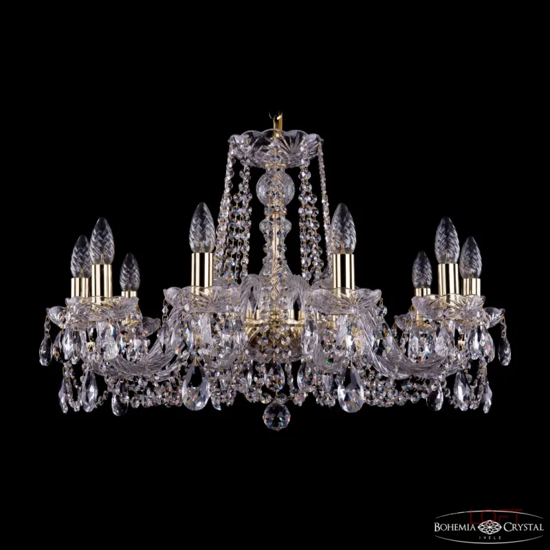 Подвесная люстра Bohemia Ivele Crystal 1402 1402/10/240 G