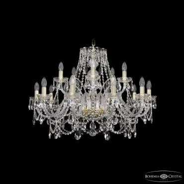 Подвесная люстра Bohemia Ivele Crystal 1411 1411/10+5/300 G Подвесная люстра Bohemia Ivele Crystal 1411 1411/10+5/300 G