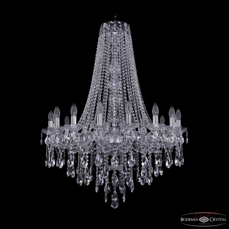 Подвесная люстра Bohemia Ivele Crystal 1415 1415/16/300/h-108 Ni Подвесная люстра Bohemia Ivele Crystal 1415 1415/16/300/h-108 Ni