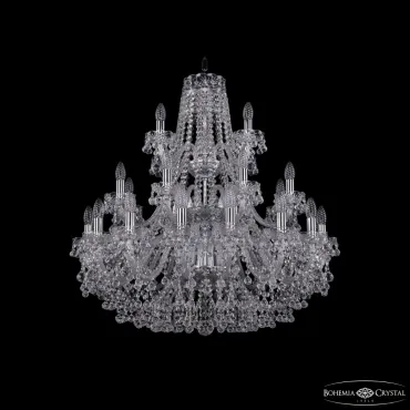 Подвесная люстра Bohemia Ivele Crystal 1409 1409/16+8+4/300/3d Ni