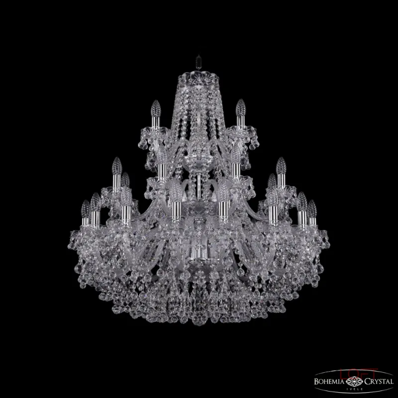 Подвесная люстра Bohemia Ivele Crystal 1409 1409/16+8+4/300/3d Ni