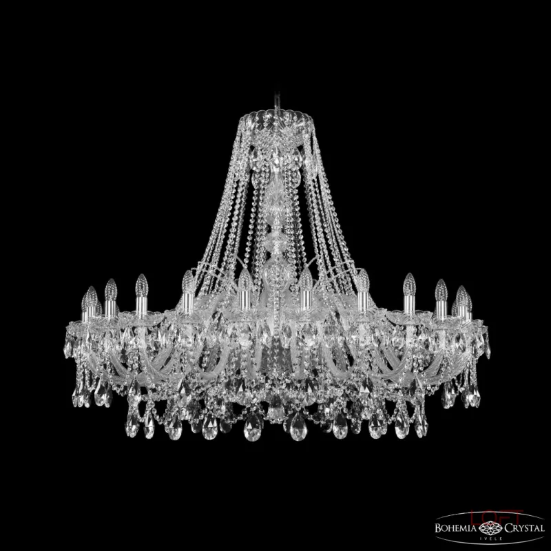 Подвесная люстра Bohemia Ivele Crystal 1411 1411/24/460 Ni Подвесная люстра Bohemia Ivele Crystal 1411 1411/24/460 Ni