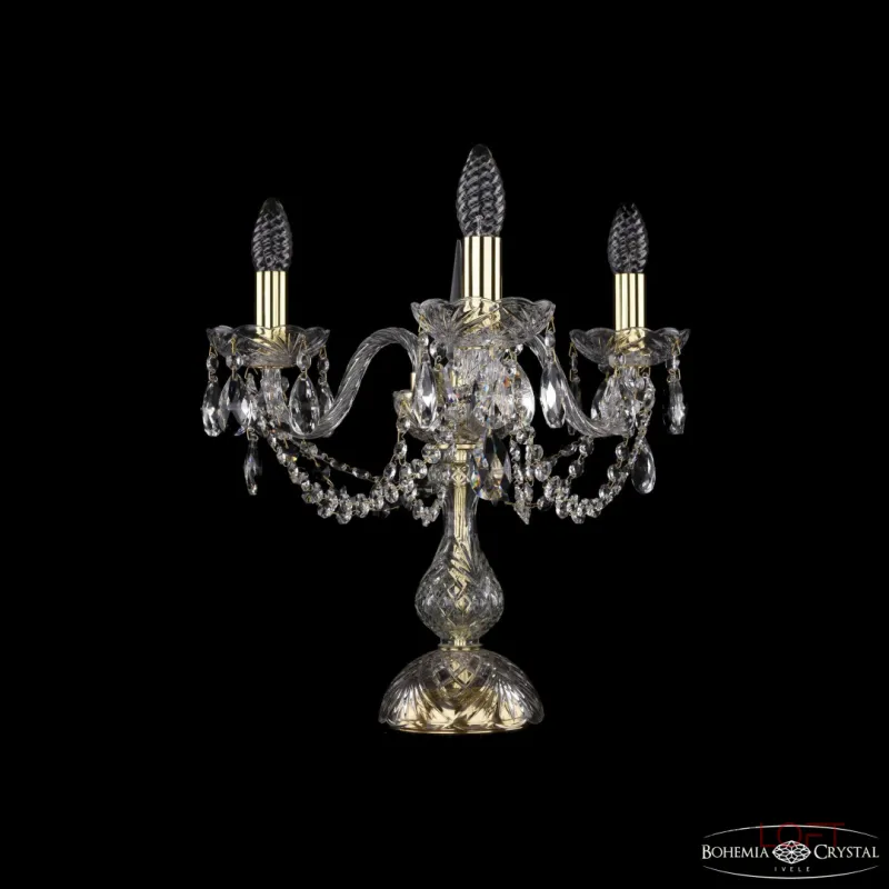 Настольная лампа Bohemia Ivele Crystal 1402 1402L/3/141-39 G