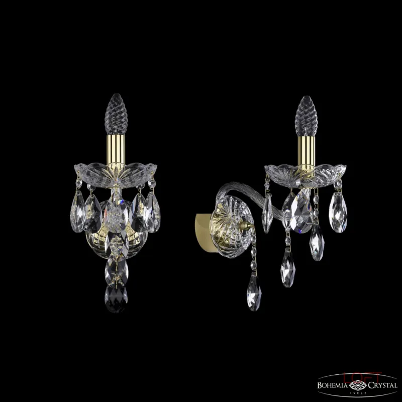 Бра Bohemia Ivele Crystal 1415 1415B/1/165/XL G Бра Bohemia Ivele Crystal 1415 1415B/1/165/XL G