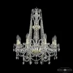 Подвесная люстра Bohemia Ivele Crystal 1411 1411/8/195/XL-65 G