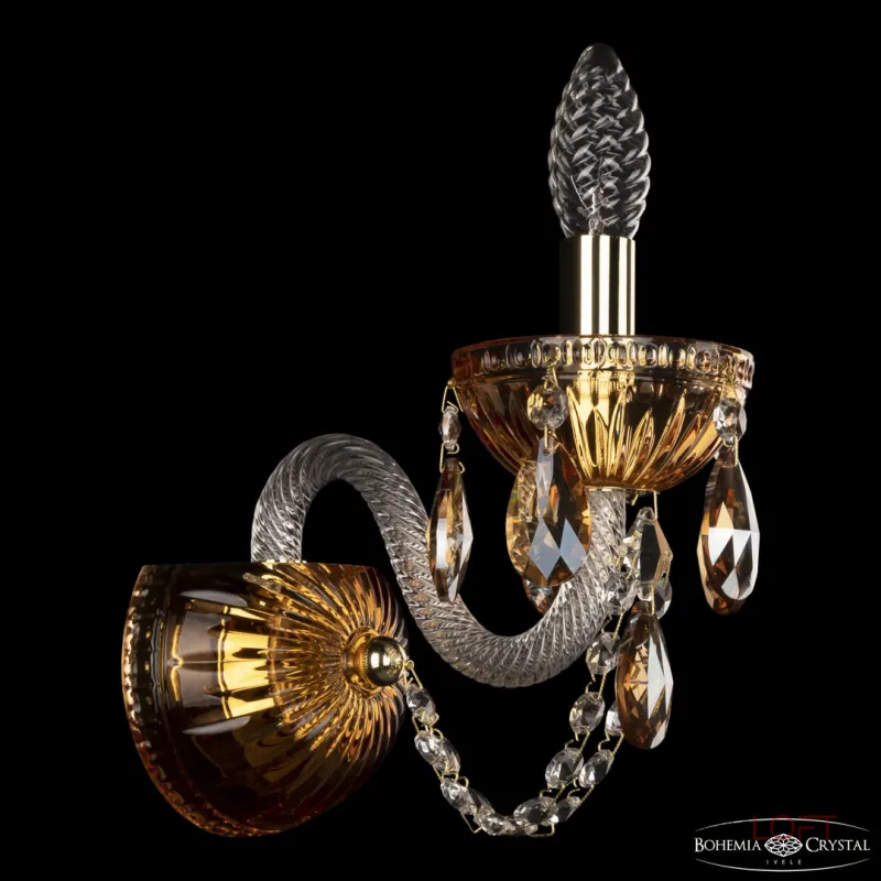 Бра Bohemia Ivele Crystal 5402 5402B/1/141 G Amber/M-1G K721 Бра Bohemia Ivele Crystal 5402 5402B/1/141 G Amber/M-1G K721