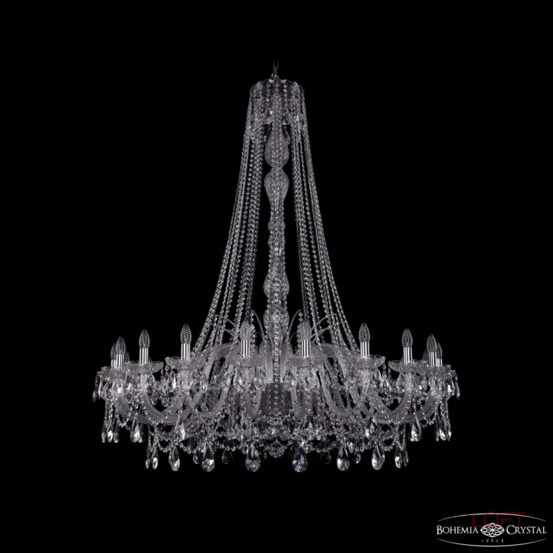 Подвесная люстра Bohemia Ivele Crystal 1411 1411/20/460/h-151 Ni Подвесная люстра Bohemia Ivele Crystal 1411 1411/20/460/h-151 Ni