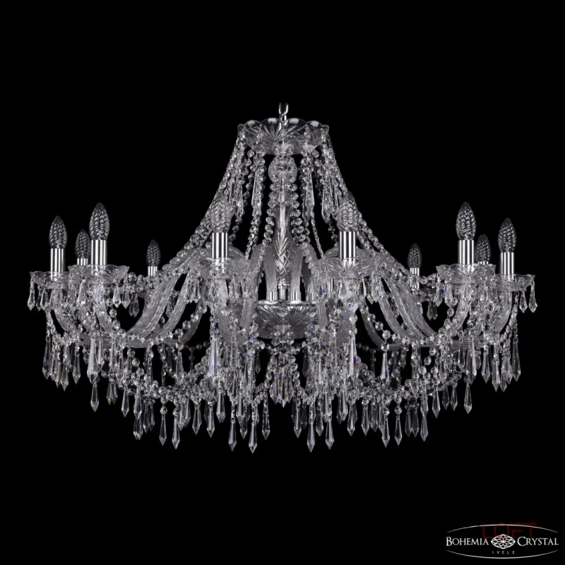 Подвесная люстра Bohemia Ivele Crystal 1403 1403/12/360 Ni