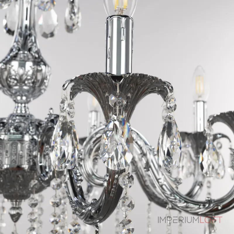 Подвесная люстра Bohemia Ivele Crystal AL7901 AL79101/8/250 B Ni Подвесная люстра Bohemia Ivele Crystal AL7901 AL79101/8/250 B Ni