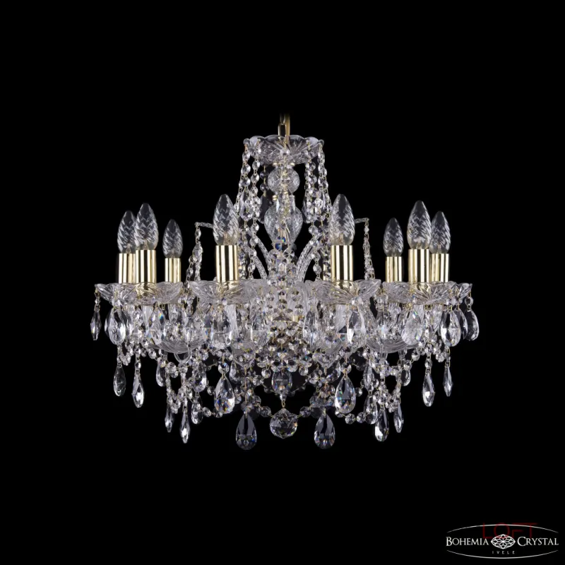Подвесная люстра Bohemia Ivele Crystal 1411 1411/10/195 G Подвесная люстра Bohemia Ivele Crystal 1411 1411/10/195 G