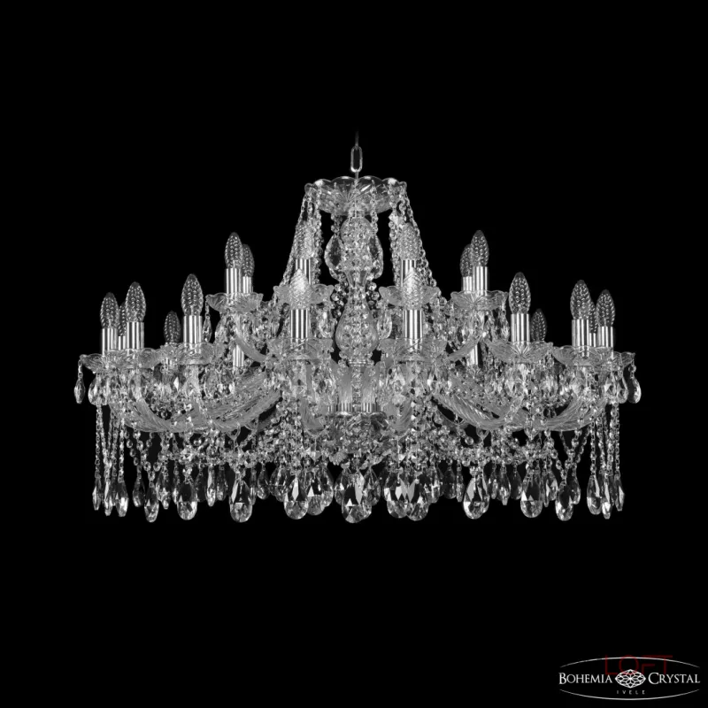 Подвесная люстра Bohemia Ivele Crystal 1413 1413/16+8/360 Ni