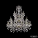 Подвесная люстра Bohemia Ivele Crystal 1411 1411/16+8+4/300/3d G