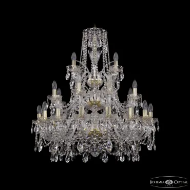 Подвесная люстра Bohemia Ivele Crystal 1411 1411/16+8+4/300/3d G
