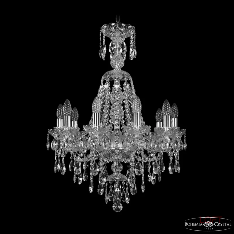 Подвесная люстра Bohemia Ivele Crystal 1415 1415/10/200/XL-76 Ni Подвесная люстра Bohemia Ivele Crystal 1415 1415/10/200/XL-76 Ni