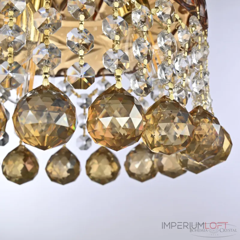 Подвесной светильник Bohemia Ivele Crystal 5478 5478/22 G Amber/M-1F Balls K721
