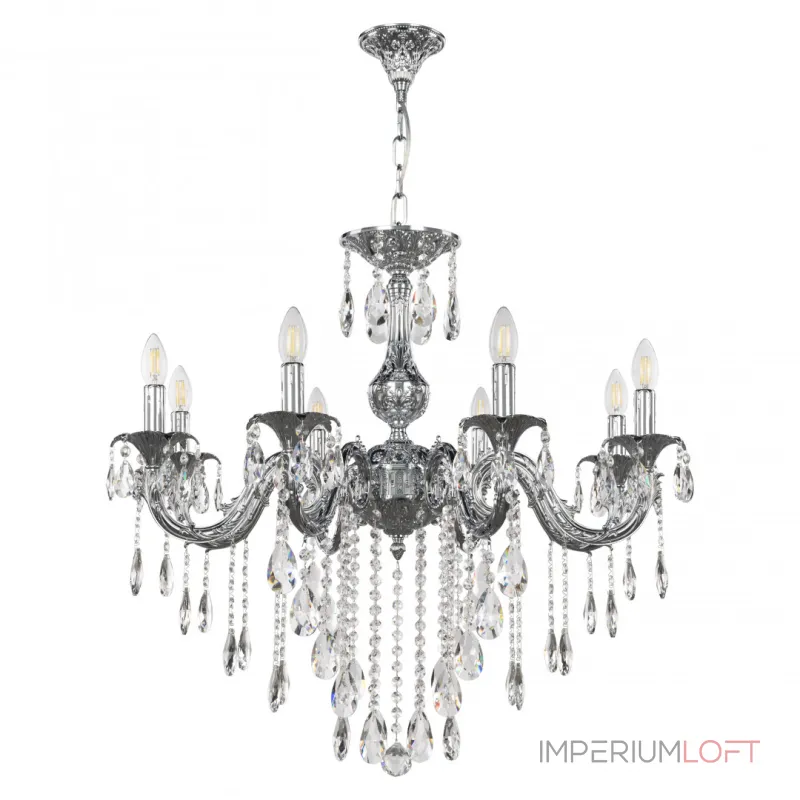 Подвесная люстра Bohemia Ivele Crystal AL7901 AL79101/8/250 B Ni Подвесная люстра Bohemia Ivele Crystal AL7901 AL79101/8/250 B Ni