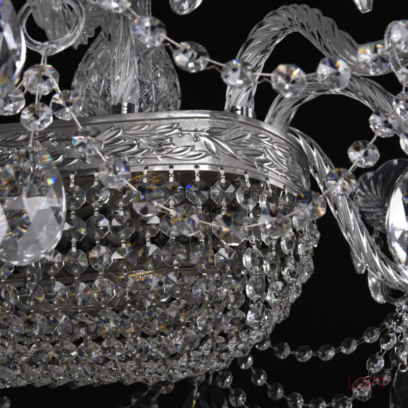 Подвесная люстра Bohemia Ivele Crystal 1453 1453/18/195/1500 Ni Подвесная люстра Bohemia Ivele Crystal 1453 1453/18/195/1500 Ni