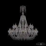 Подвесная люстра Bohemia Ivele Crystal 1403 1403/24+12/530/XL-160 G