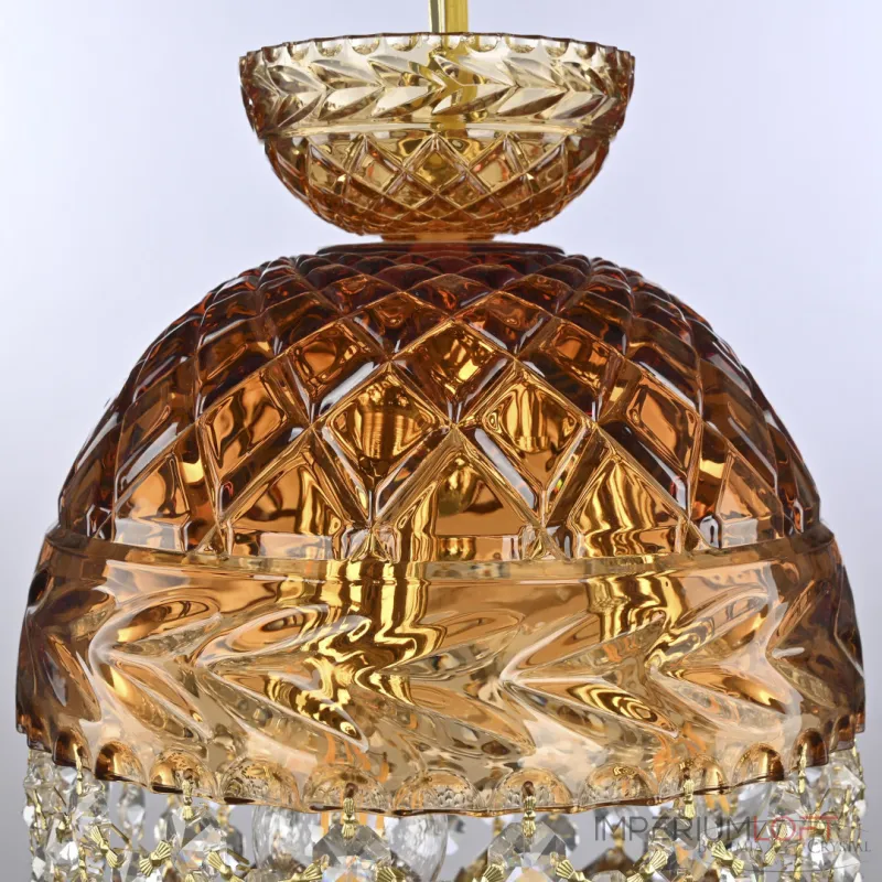 Подвесной светильник Bohemia Ivele Crystal 5478 5478/22 G Amber/M-1F Balls K721