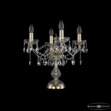 Настольная лампа Bohemia Ivele Crystal 1413 1413L/4/141-39 G Настольная лампа Bohemia Ivele Crystal 1413 1413L/4/141-39 G