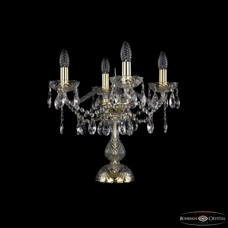 Настольная лампа Bohemia Ivele Crystal 1413 1413L/4/141-39 G Настольная лампа Bohemia Ivele Crystal 1413 1413L/4/141-39 G