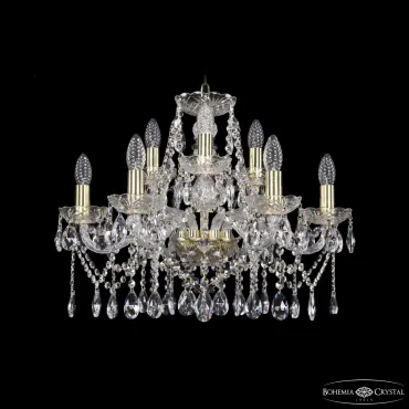 Подвесная люстра Bohemia Ivele Crystal 1413 1413/6+3/200 G