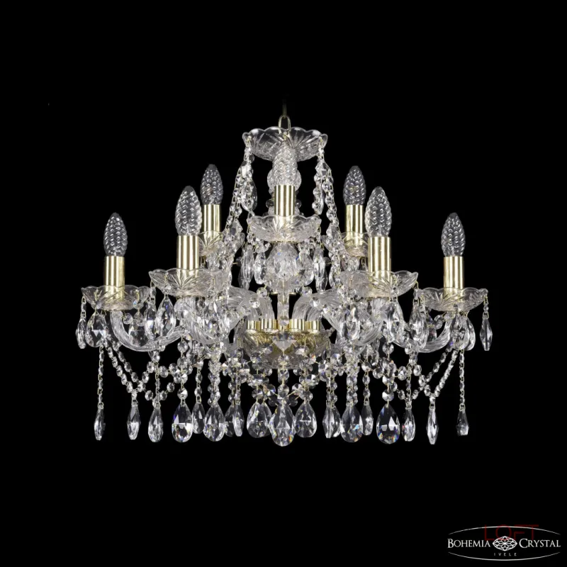 Подвесная люстра Bohemia Ivele Crystal 1413 1413/6+3/200 G Подвесная люстра Bohemia Ivele Crystal 1413 1413/6+3/200 G