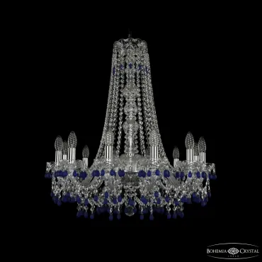 Подвесная люстра Bohemia Ivele Crystal 1410 1410/12/240/h-74 Ni V3001