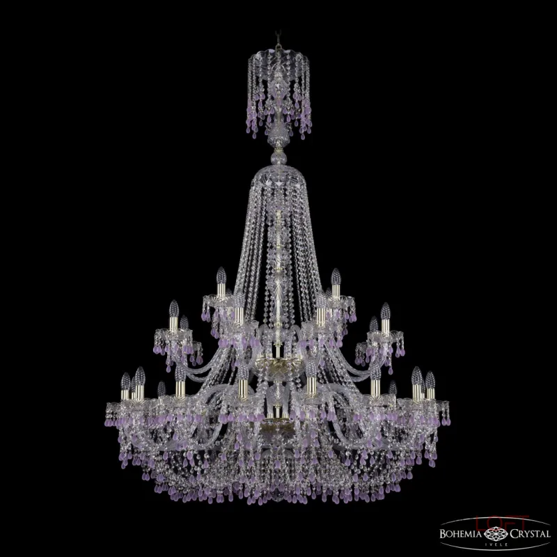 Подвесная люстра Bohemia Ivele Crystal 1410 1410/16+8+4/400/XL-162/2d G V7010