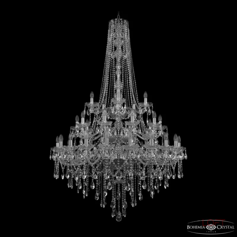 Подвесная люстра Bohemia Ivele Crystal 1415 1415/20+10+5/400/h-182/3d Ni