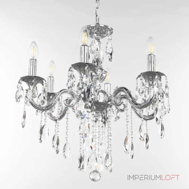 Подвесная люстра Bohemia Ivele Crystal AL7901 AL79101/6/175 B Ni Подвесная люстра Bohemia Ivele Crystal AL7901 AL79101/6/175 B Ni