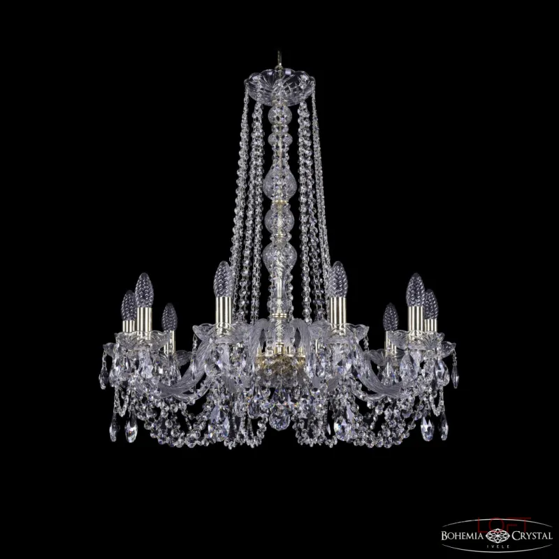 Подвесная люстра Bohemia Ivele Crystal 1402 1402/10/240/h-73 G Подвесная люстра Bohemia Ivele Crystal 1402 1402/10/240/h-73 G