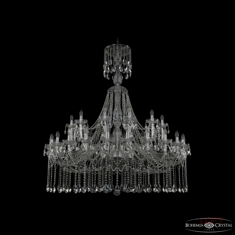 Подвесная люстра Bohemia Ivele Crystal 1413 1413/24+12/530/XL-160 Ni