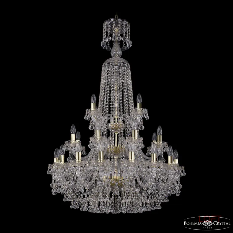 Подвесная люстра Bohemia Ivele Crystal 1409 1409/16+8+4/300/XL-130/3d G