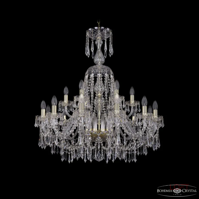 Подвесная люстра Bohemia Ivele Crystal 1403 1403/12+6/300/XL-95 G
