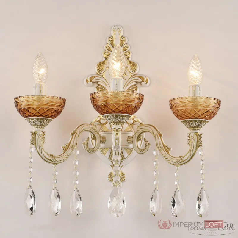 Бра Bohemia Ivele Crystal AL7901 AL7901B15/3/175 A WMG P Amber/M-1F от ImperiumLoft