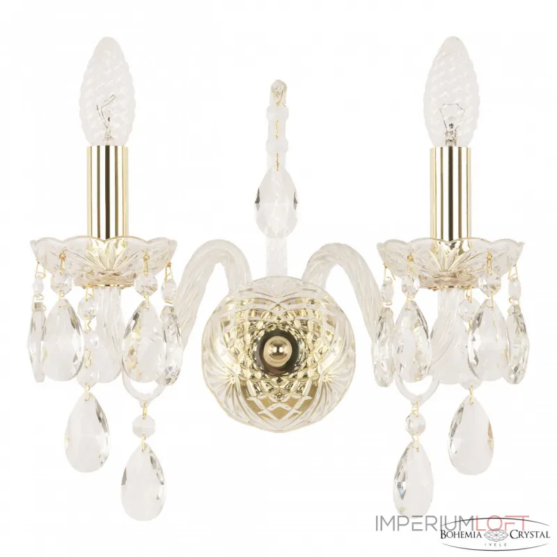 Бра Bohemia Ivele Crystal 105 105B/2/141 G Бра Bohemia Ivele Crystal 105 105B/2/141 G